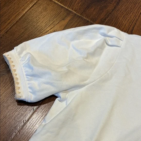 Z Supply White Puff Sleeve Sweater - Picture 2 of 9